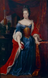 Portret van prinses Henriëtte Amalia van Anhalt-Dessau, prinses van Nassau-Dietz (1666 - 1726)